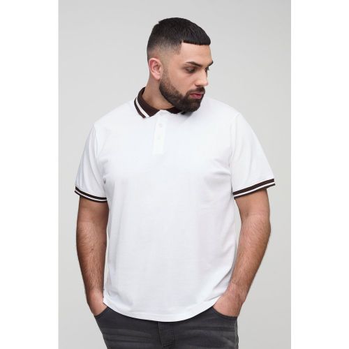 Grande taille - Polo cintré piqué - XXXL - Boohooman - Modalova