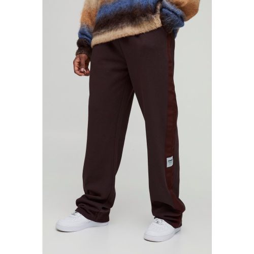 Tall Relaxed Stripe Detail Woven Tab Joggers - S - Boohooman - Modalova