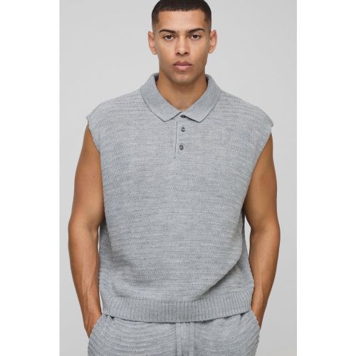 Polo oversize sans manches homme - S - Boohooman - Modalova
