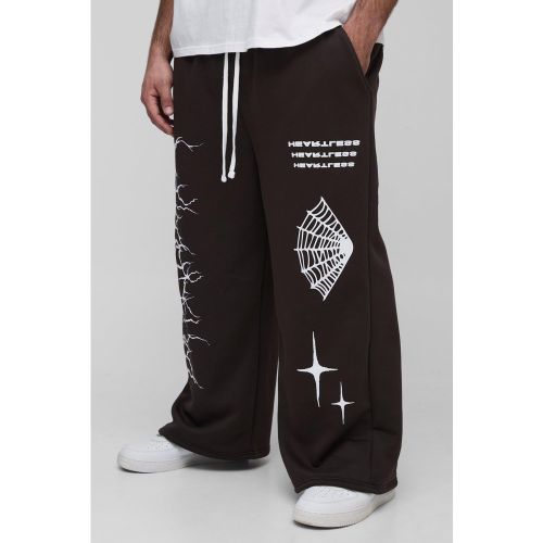 Grande taille - Jogging large imprimé - XXXL - Boohooman - Modalova