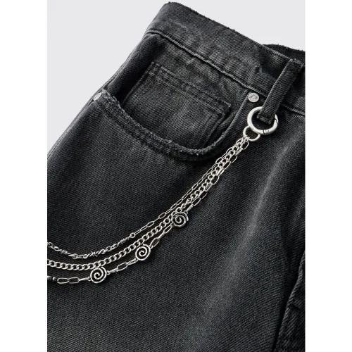 Chaîne en jean à volants - ONE SIZE - Boohooman - Modalova