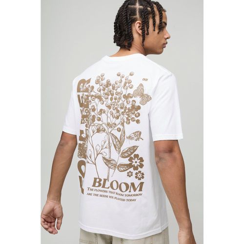 T-shirt à imprimé fleuri - S - Boohooman - Modalova