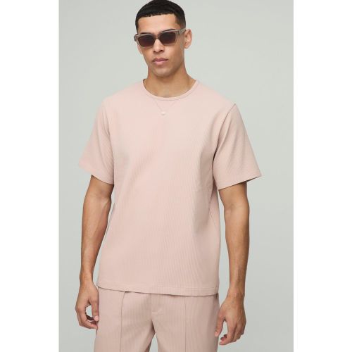 T-shirt plissé - S - Boohooman - Modalova