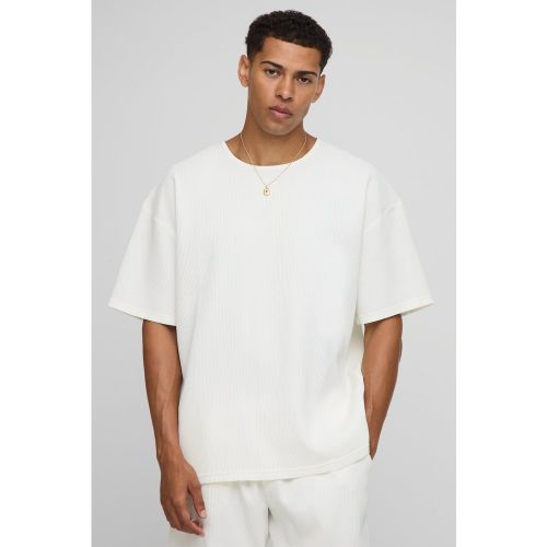 T-shirt oversize plissé - S - Boohooman - Modalova