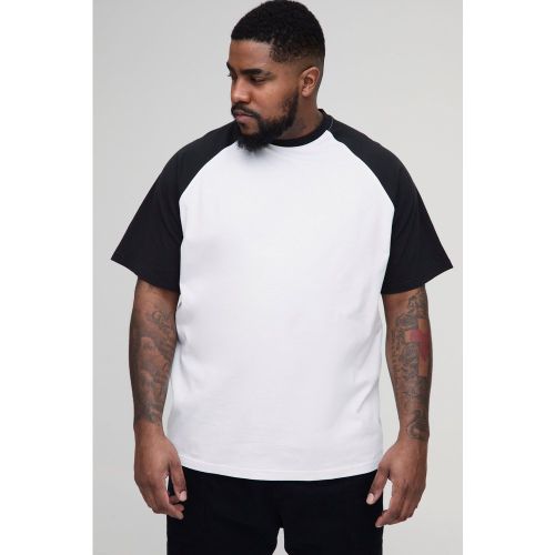 Grande taille - T-shirt à manches raglan - XXXL - Boohooman - Modalova