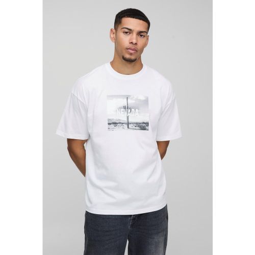 T-shirt oversize à imprimé Nevada - S - Boohooman - Modalova