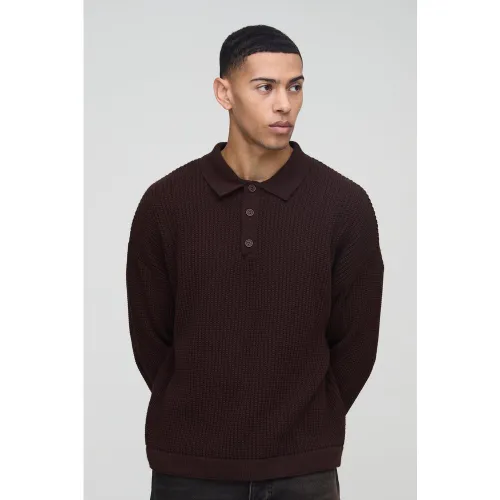 Pull oversize en maille épaisse - S - Boohooman - Modalova