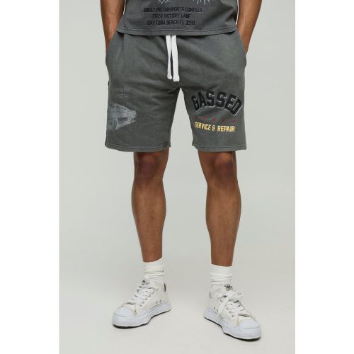 Short large mi-long en jersey - S - Boohooman - Modalova