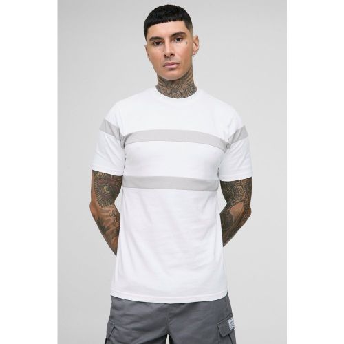 Tall - T-shirt cintré color block - S - Boohooman - Modalova