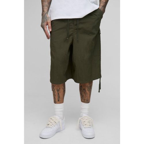 Tall - Short long plissé en nylon - 2XL - Boohooman - Modalova