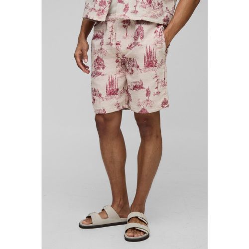 Short large en tapisserie - S - Boohooman - Modalova
