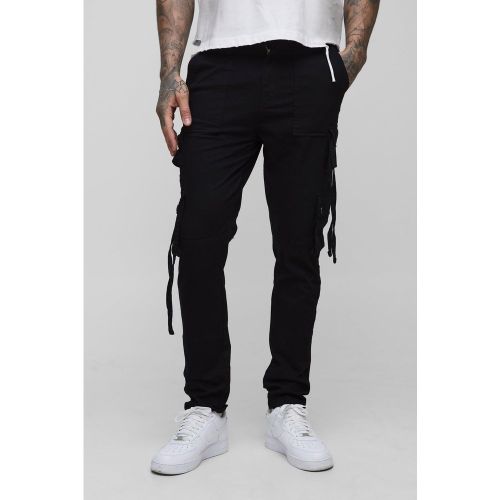 Tall - Pantalon cargo skinny à bretelles - 30 - Boohooman - Modalova