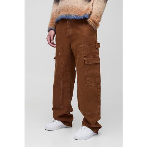 Tall - Jean cargo large homme - 30 - Boohooman - Modalova