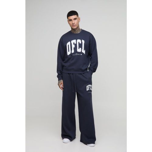 Tall - Ensemble avec sweat oversize déchiré et jogging - S - Boohooman - Modalova
