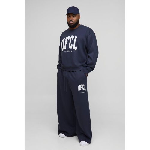 Grande taille - Ensemble avec sweat oversize déchiré et jogging - 2XL - Boohooman - Modalova