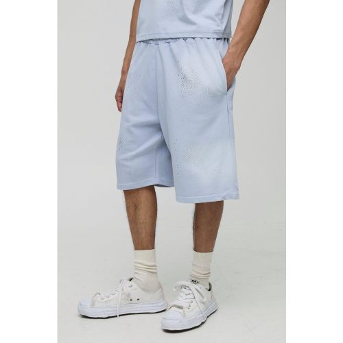Short oversize délavé en jersey - S - Boohooman - Modalova