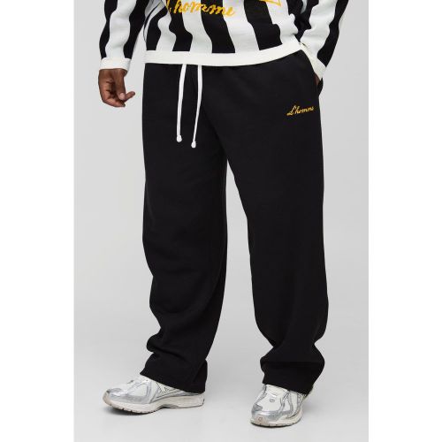 Grande taille - Jogging oversize à broderie L' - 2XL - Boohooman - Modalova