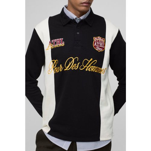 Polo de rugby rayé homme - S - Boohooman - Modalova