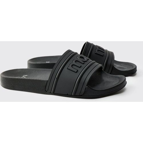 Claquettes à logo - MAN - 41 - Boohooman - Modalova