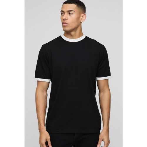 T-shirt à col ras-du-cou - S - Boohooman - Modalova