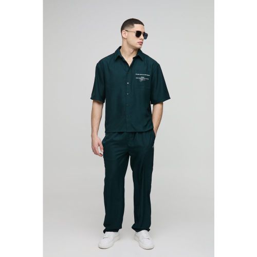 Ensemble oversize avec chemise et pantalon - S - Boohooman - Modalova