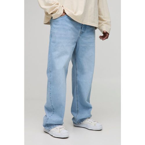 Grande taille - Jean droit rigide - 38 - Boohooman - Modalova