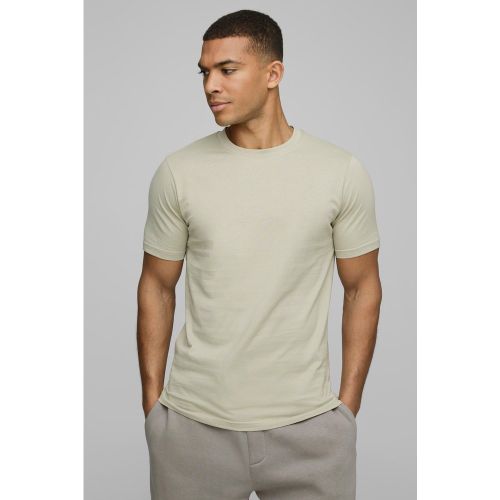 T-shirt cintré basique - S - Boohooman - Modalova