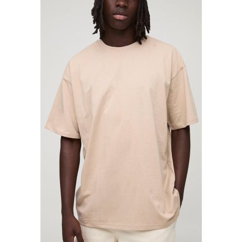T-shirt basique oversize à col ras-du-cou - S - Boohooman - Modalova