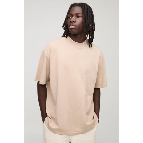 T-shirt oversize basique à col montant - S - Boohooman - Modalova