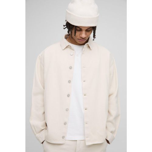 Chemise oversize délavée en jean - S - Boohooman - Modalova