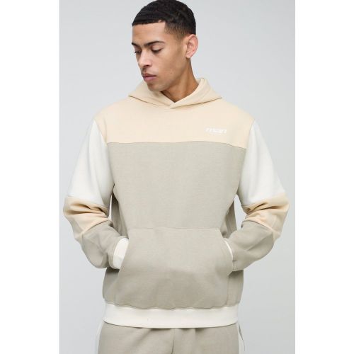 Sweat à capuche color block - MAN homme - S - Boohooman - Modalova
