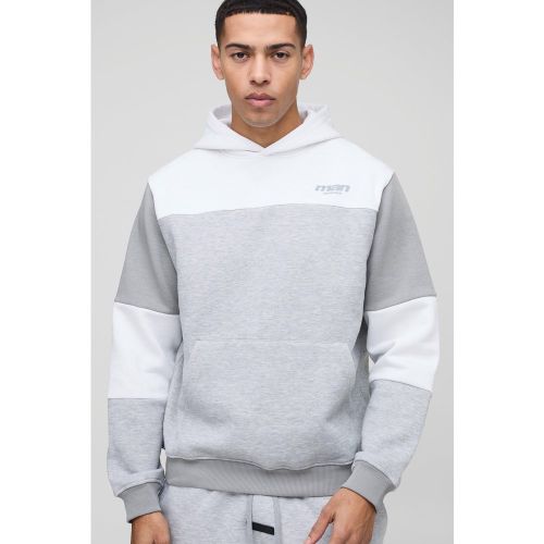 Sweat à capuche color block - MAN homme - S - Boohooman - Modalova