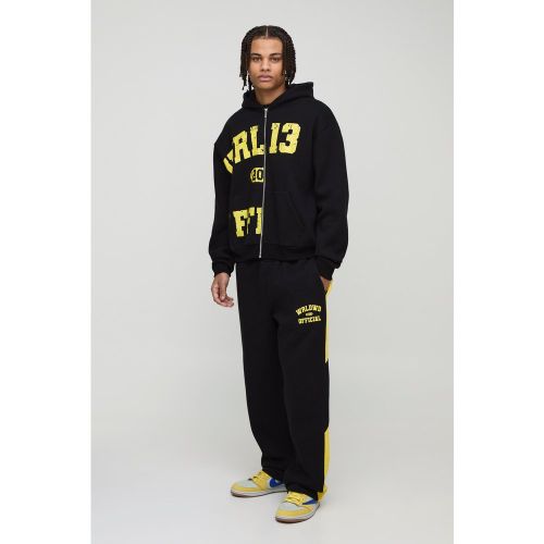 Survêtement oversize zippé - S - Boohooman - Modalova
