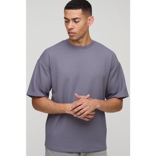 T-shirt texturé - S - Boohooman - Modalova