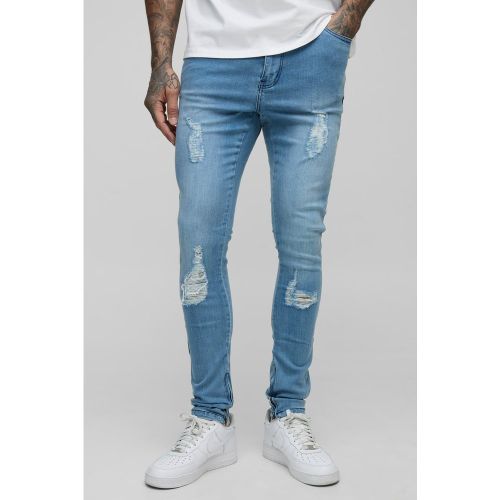 Tall - Jean super skinny déchiré - 30 - Boohooman - Modalova