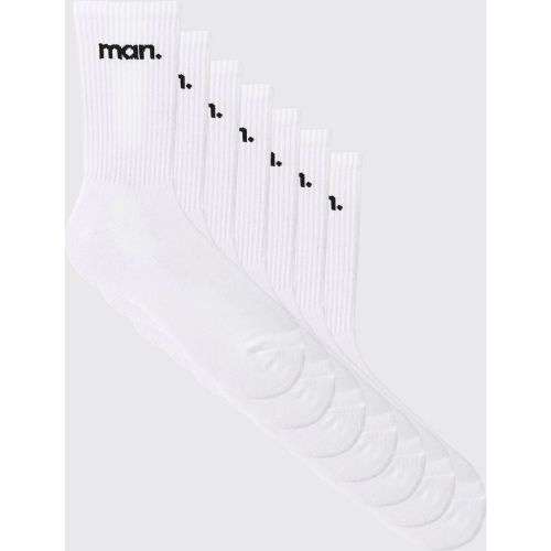 Lot de 7 paires de chaussettes - MAN - ONE SIZE - Boohooman - Modalova