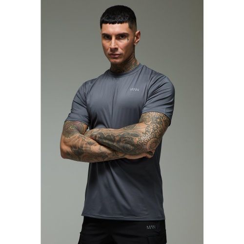 Tall - T-shirt de sport droit imprimé - MAN Active homme - L - Boohooman - Modalova