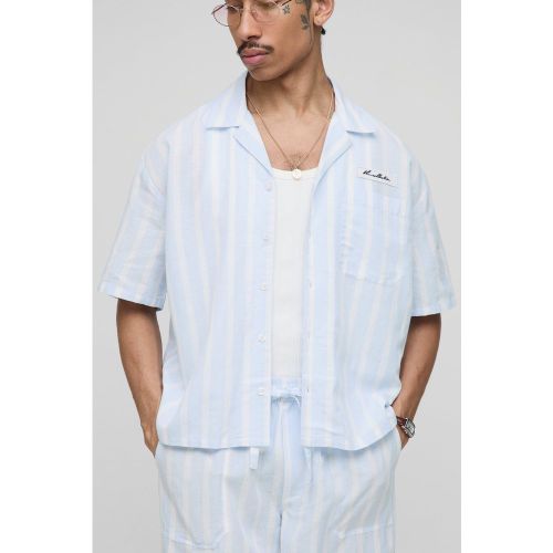 Chemise oversize rayée - S - Boohooman - Modalova