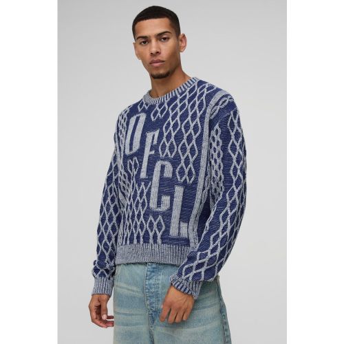 Pull moulant en maille contrastante - Ofcl - L - Boohooman - Modalova