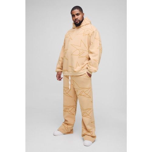 Grande taille - Survêtement oversize à imprimé étoiles - XXXL - Boohooman - Modalova