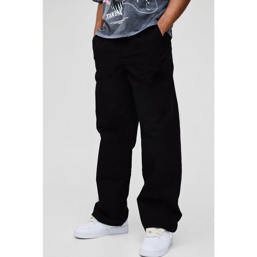 Pantalon baggy en twill - S - Boohooman - Modalova