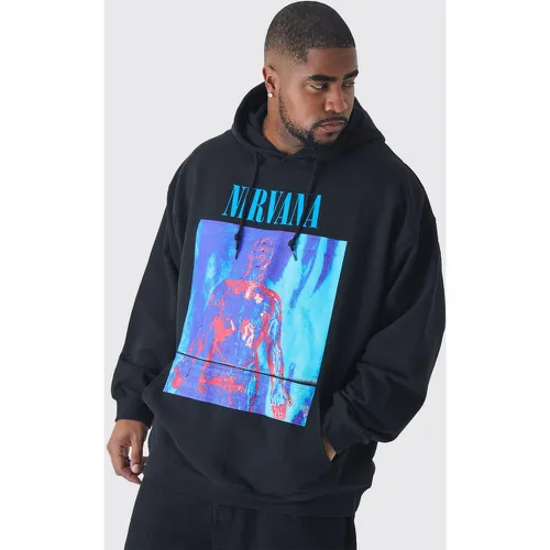 Grande Taille - Sweat À Capuche Oversize À Imprimé Nirvana - Xxxxl - boohoo - Modalova