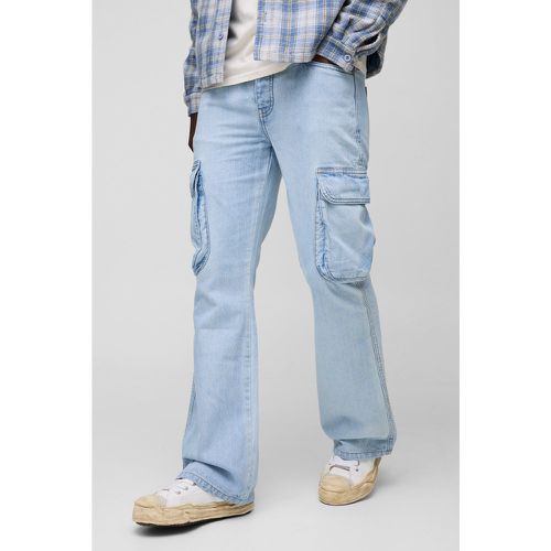 Jean flare en denim homme - 28R - Boohooman - Modalova