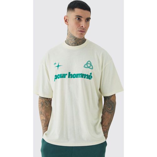 Tall - T-shirt oversize imprimé - S - Boohooman - Modalova