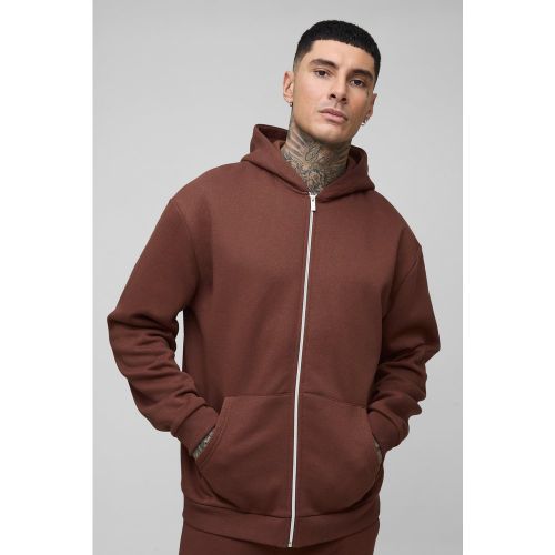 Tall - Sweat à capuche oversize universitaire à slogan Official homme - S - Boohooman - Modalova