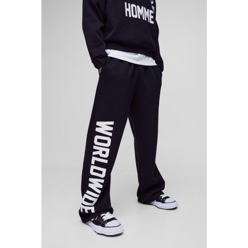 Jogging large à imprimé Worldwide - S - Boohooman - Modalova