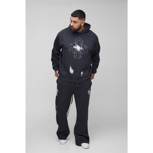 Grande Taille - Survêtement Oversize À Imprimé Taches De Peinture - Man - Xxxl - boohoo - Modalova