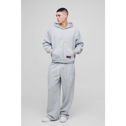 Survêtement oversize zippé - Official - S - Boohooman - Modalova