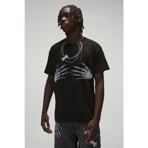 T-shirt à imprimé squelette - XL - Boohooman - Modalova