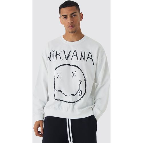 Sweat Oversize À Imprimé Band Nirvana - L - boohoo - Modalova